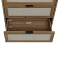 3 Drawer Cabinet, Suitable For Bedroom, Living Room, Study Walnut Particle Board