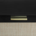 3 Drawer Cabinet, Suitable For Bedroom, Living Room, Study Black Particle Board