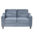 Couch Comfortable Sectional Couches And Sofas For Living Room Bedroom Office Small Space Gray Velvet 2 Seat