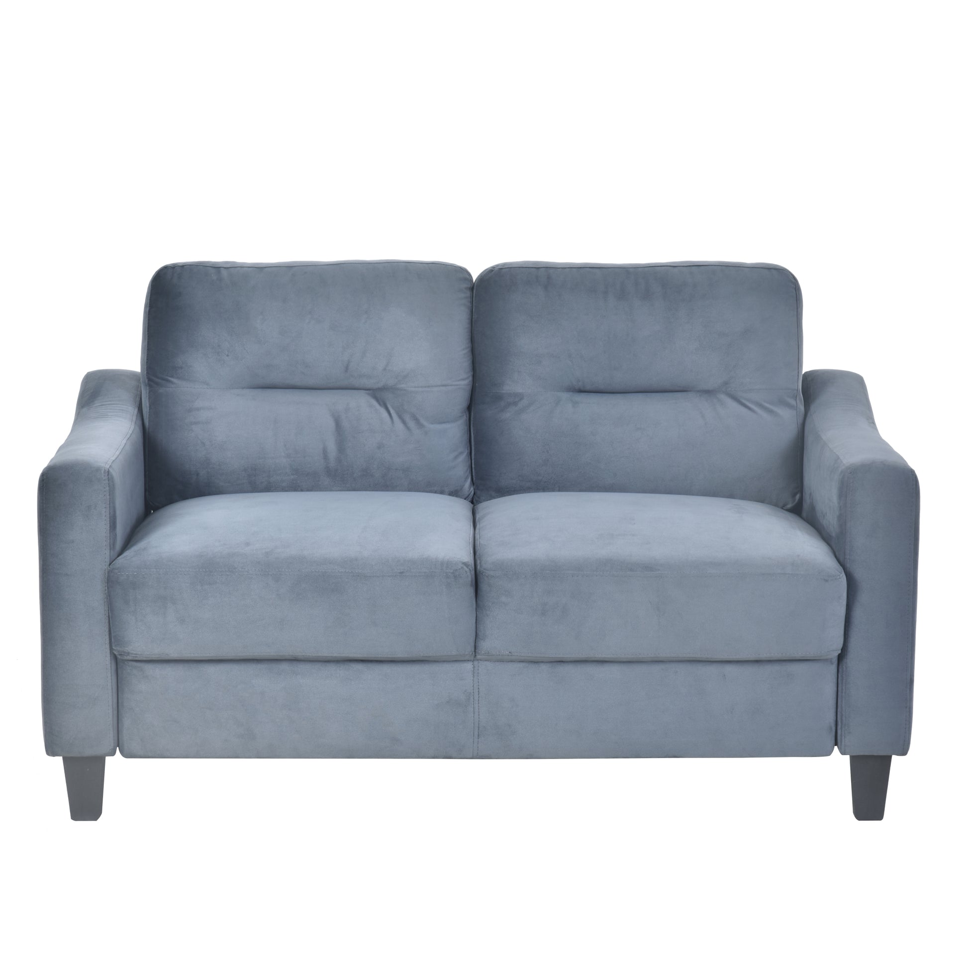 Couch Comfortable Sectional Couches And Sofas For Living Room Bedroom Office Small Space Gray Velvet 2 Seat