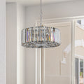 Modern Crystal Chandelier For Living Room Round Cristal Lamp Luxury Home Decor Light Fixture Transparent Modern Crystal