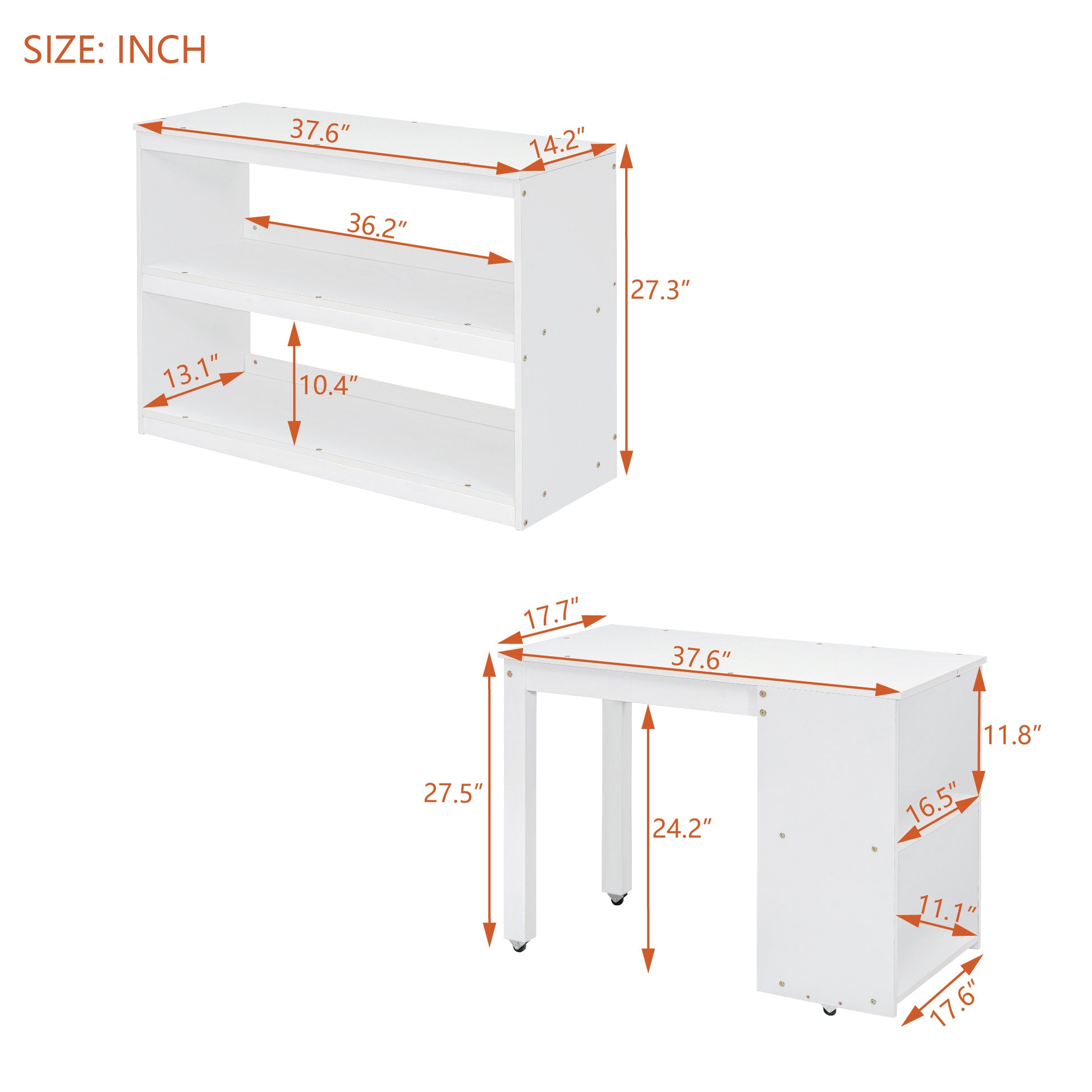 Twin Size Loft Bed With Retractable Writing Desk And 3 Drawers, Wooden Loft Bed With Storage Stairs And Shelves, White White Solid Wood Mdf