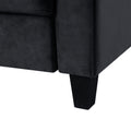 Couch Comfortable Sectional Couches And Sofas For Living Room Bedroom Office Small Space Black Wood Primary Living Space Soft Rubberwood Velvet 3 Seat