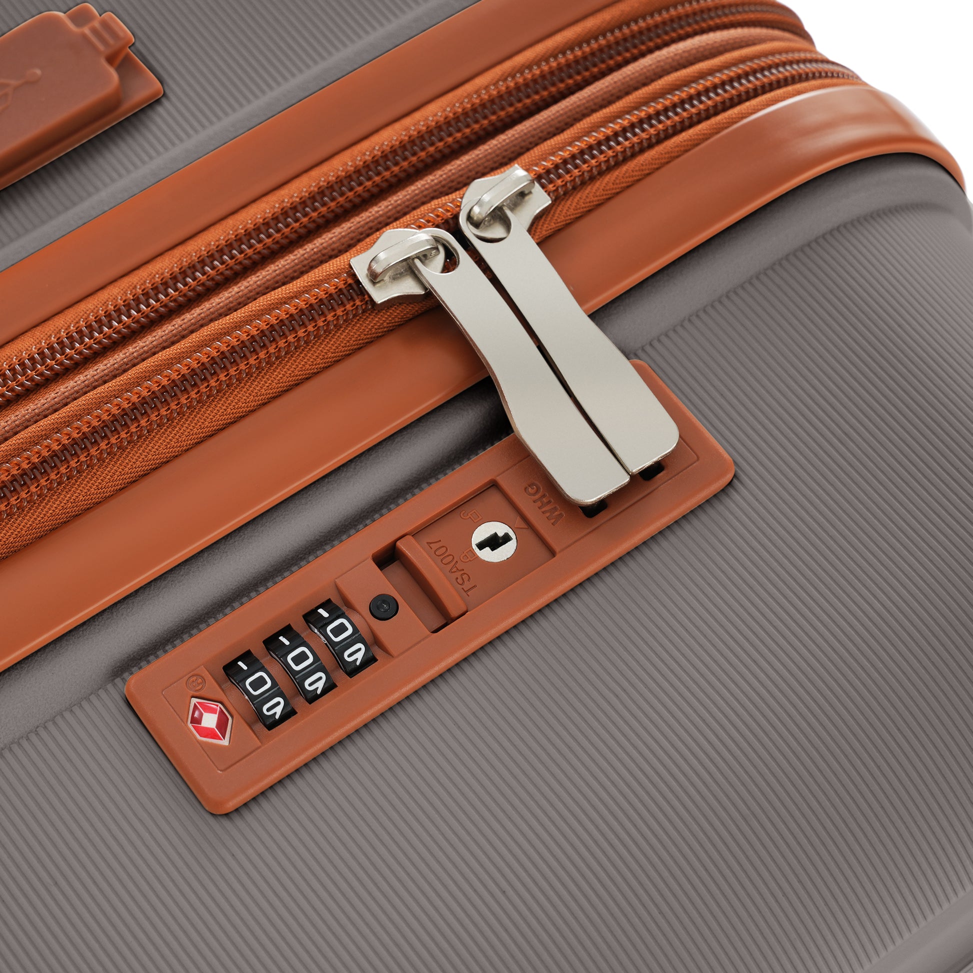 Luggage Sets 3 Piece Suitcase Set 20 24 28 With Usb Port,Carry On Luggage Airline Approved,Pp Lightweight Suitcase With Spinner Wheels, Brown Brown Polypropylene