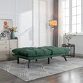 Emerald Convertible Folding Modern Sofa Bed Twin Emerald White Primary Living Space Modern Pine Foam Upholstered