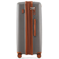 Luggage Sets 3 Piece Suitcase Set 20 24 28 With Usb Port,Carry On Luggage Airline Approved,Pp Lightweight Suitcase With Spinner Wheels, Brown Brown Polypropylene