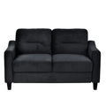 Couch Comfortable Sectional Couches And Sofas For Living Room Bedroom Office Small Space Black Velvet 2 Seat