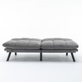 Light Grey Convertible Folding Modern Sofa Bed Twin Light Grey White Primary Living Space Modern Pine Foam Upholstered