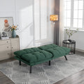 Emerald Convertible Folding Modern Sofa Bed Twin Emerald White Primary Living Space Modern Pine Foam Upholstered