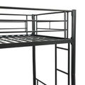 Metal Bunk Bed With Trundle Black Black Metal