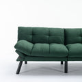 Emerald Convertible Folding Modern Sofa Bed Twin Emerald White Primary Living Space Modern Pine Foam Upholstered