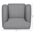 1 Seater Sofa. Grey Foam Fabric