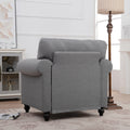 1 Seater Sofa. Grey Foam Fabric