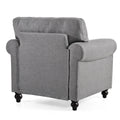 1 Seater Sofa. Grey Foam Fabric