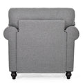 1 Seater Sofa. Grey Foam Fabric