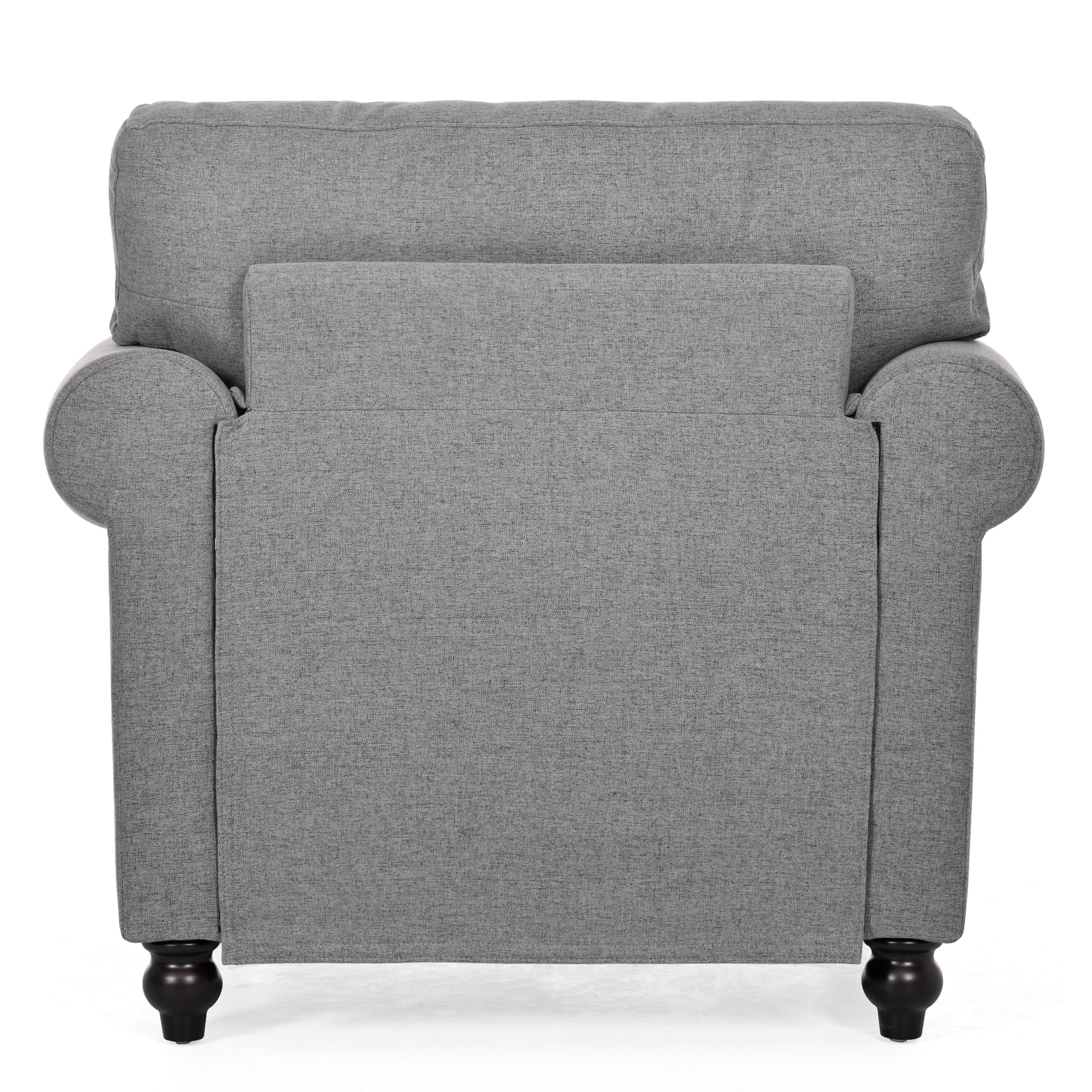 1 Seater Sofa. Grey Foam Fabric