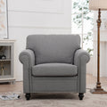 1 Seater Sofa. Grey Foam Fabric