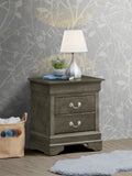 Louisphillipe G02105 N Nightstandgray Gray Particle Board