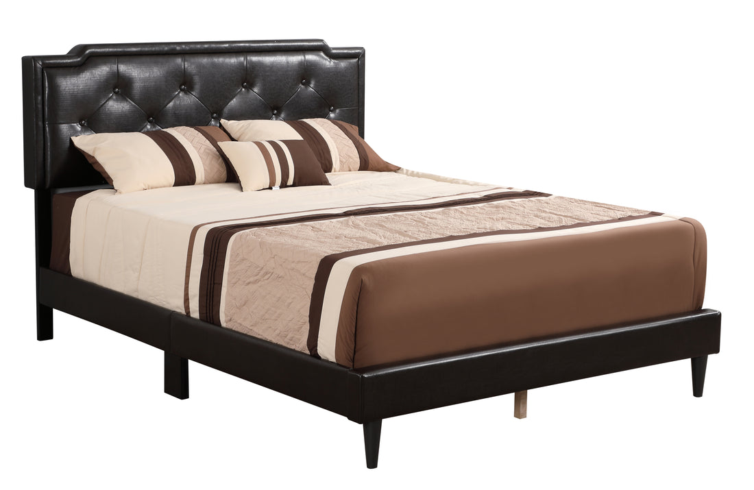 Deb G1116 Qb Up Queen Bed All In One Boxcappuccino Beige Foam Pu