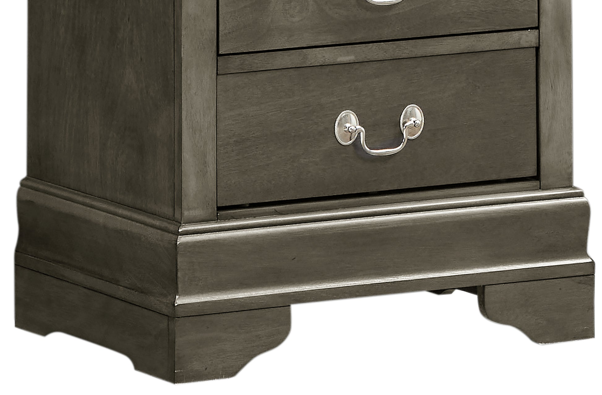 Louisphillipe G02105 N Nightstandgray Gray Particle Board