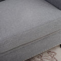 1 Seater Sofa. Grey Foam Fabric