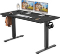 Electric Height Adjustable Standing Desk,Sit To Stand Ergonomic Computer Desk,Black,55'' X 24