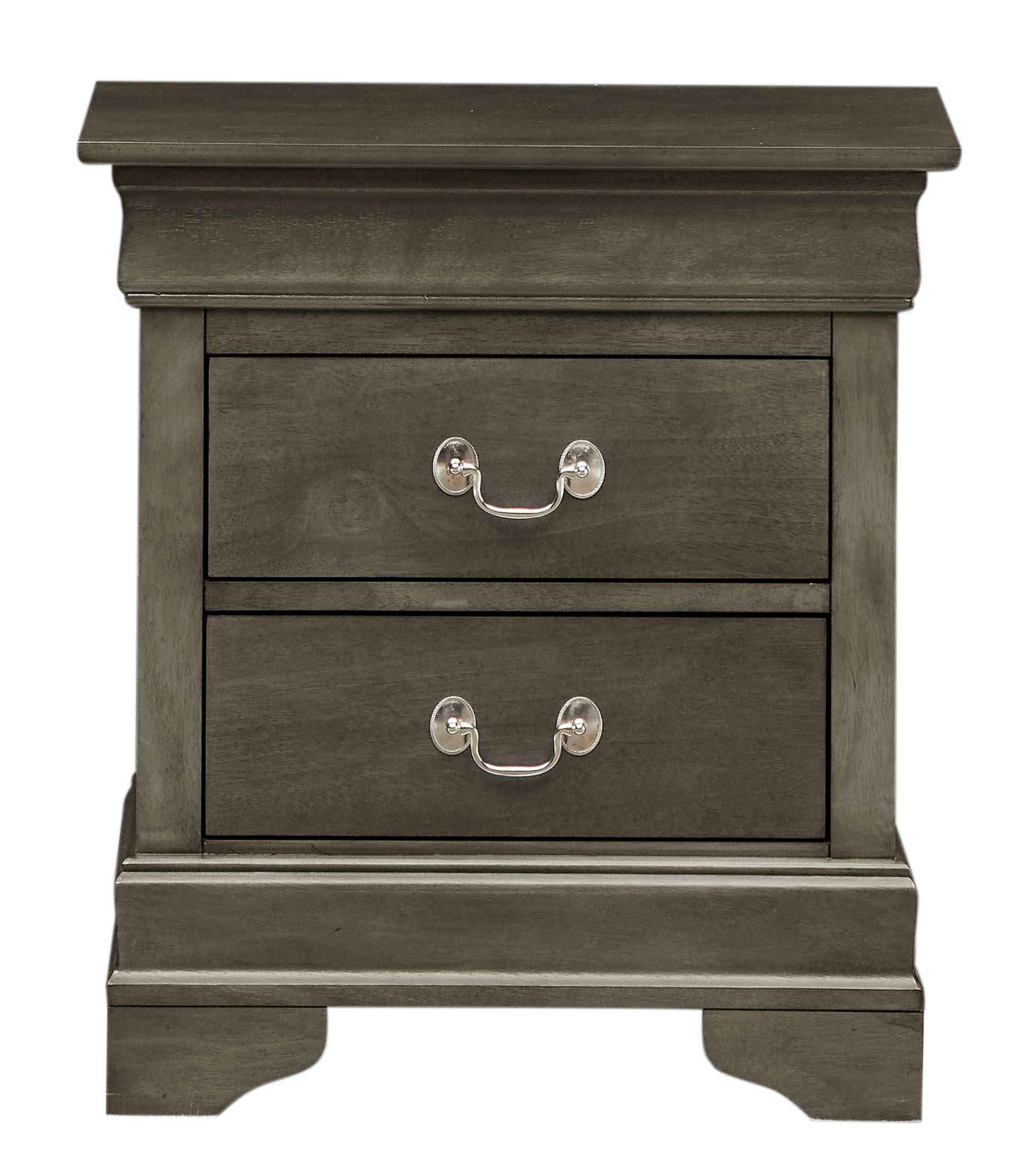 Louisphillipe G02105 N Nightstandgray Gray Particle Board