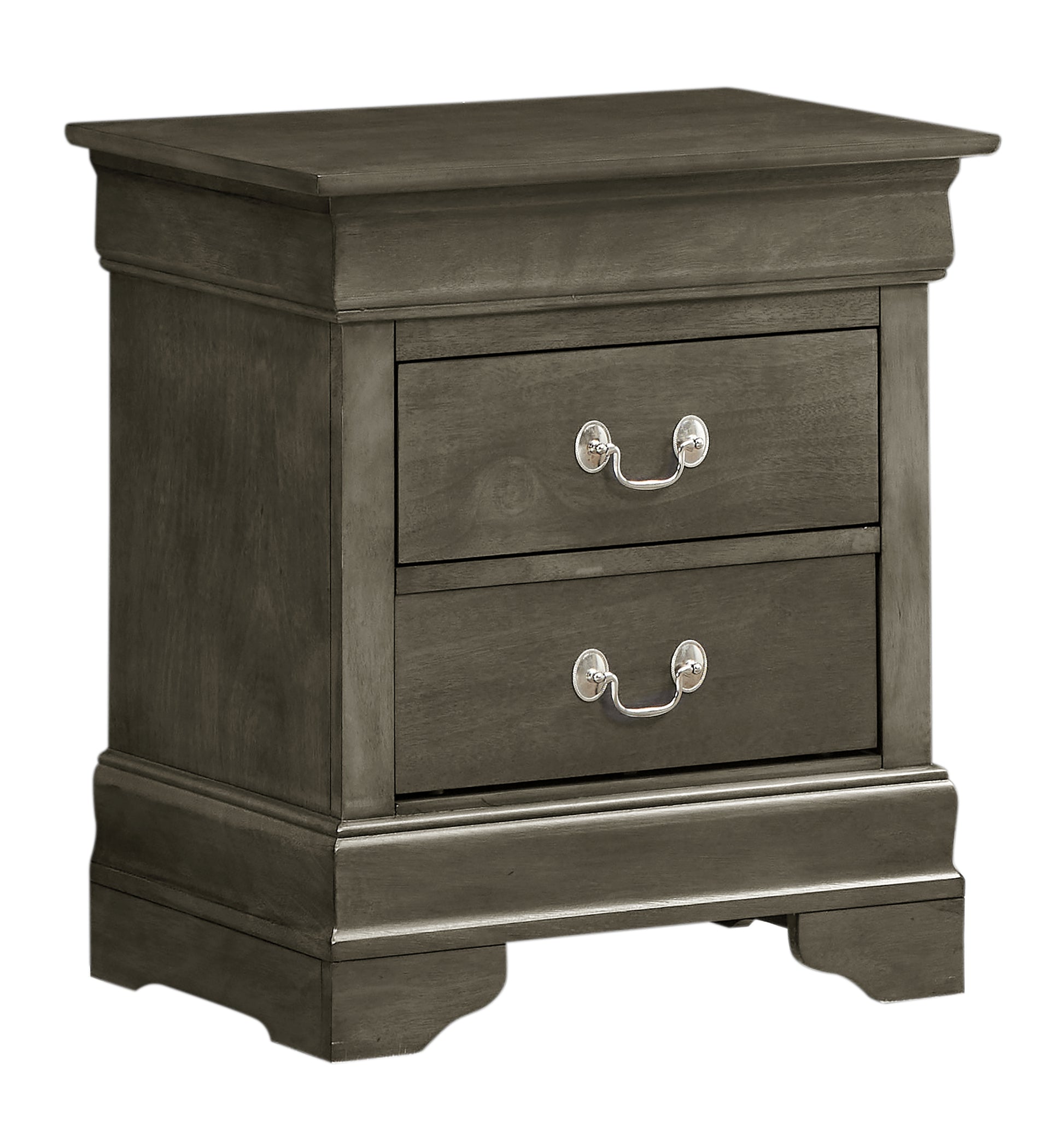 Louisphillipe G02105 N Nightstandgray Gray Particle Board