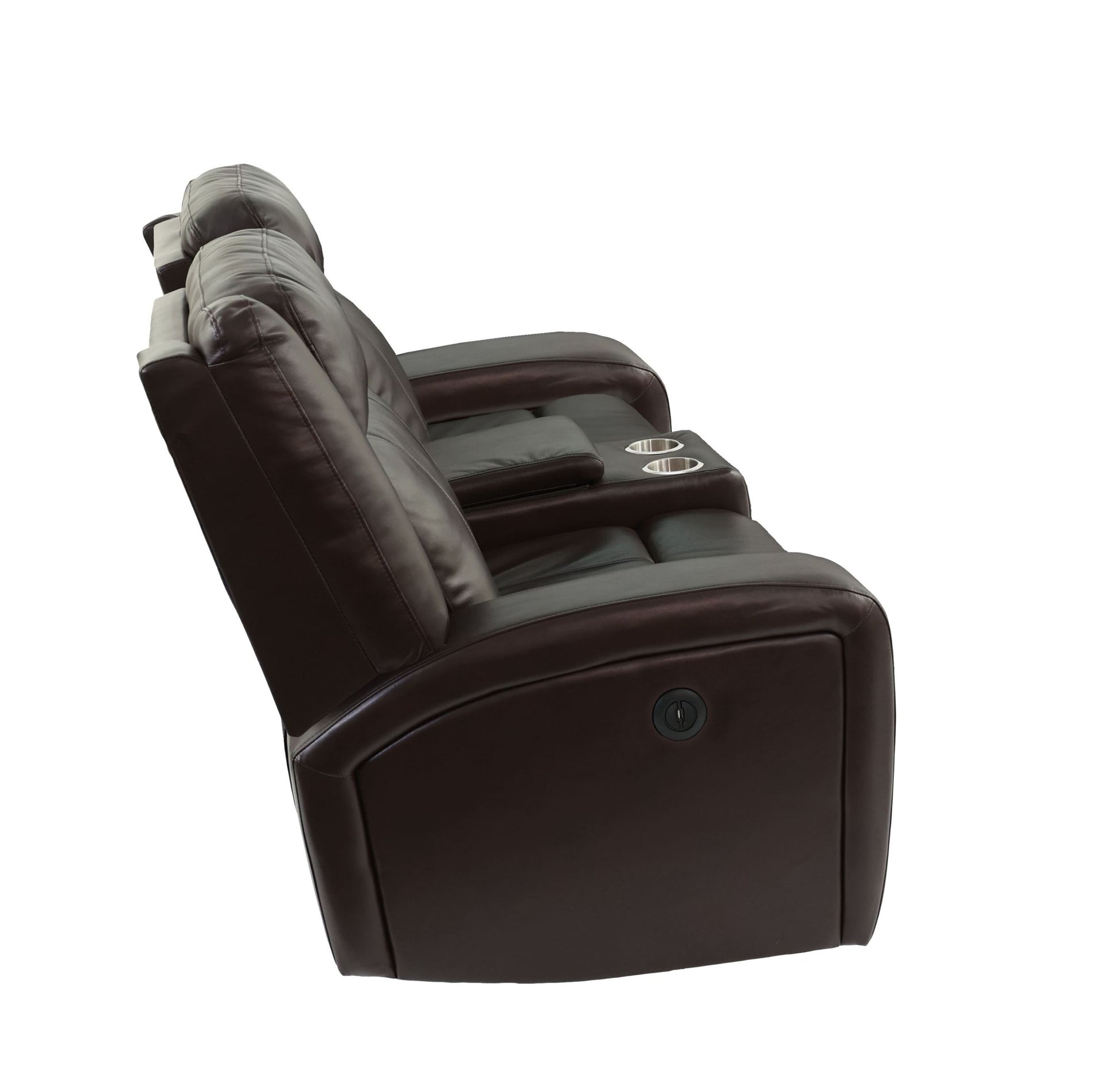 Power Motion Seat In Dark Brown Dark Brown Leather