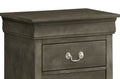 Louisphillipe G02105 N Nightstandgray Gray Particle Board