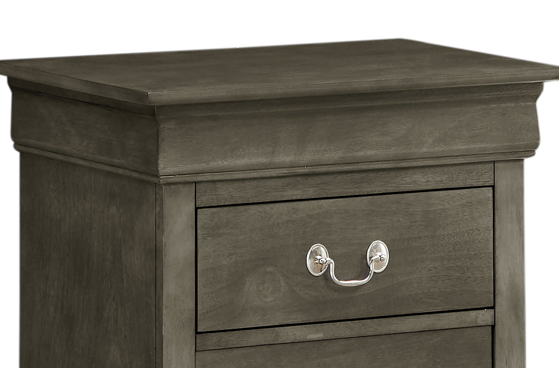 Louisphillipe G02105 N Nightstandgray Gray Particle Board