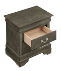 Louisphillipe G02105 N Nightstandgray Gray Particle Board