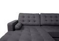 2 Pcs Sec Sofa In Slate Black Dark Gray Fabric