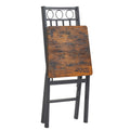 Dining Assemble Metal& Wood Seat Modern Style For Dining Room Decor Folding Retro Chair Brown Brown Dining Room American Design,American Traditional Dining Chairs Metal & Wood