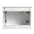 24 Inch Wall Mounted Bathroom Vanity With Sink, Soft Close Doors, For Small Bathroom Kd Packing White 2 Bathroom Wall Mounted Modern Plywood