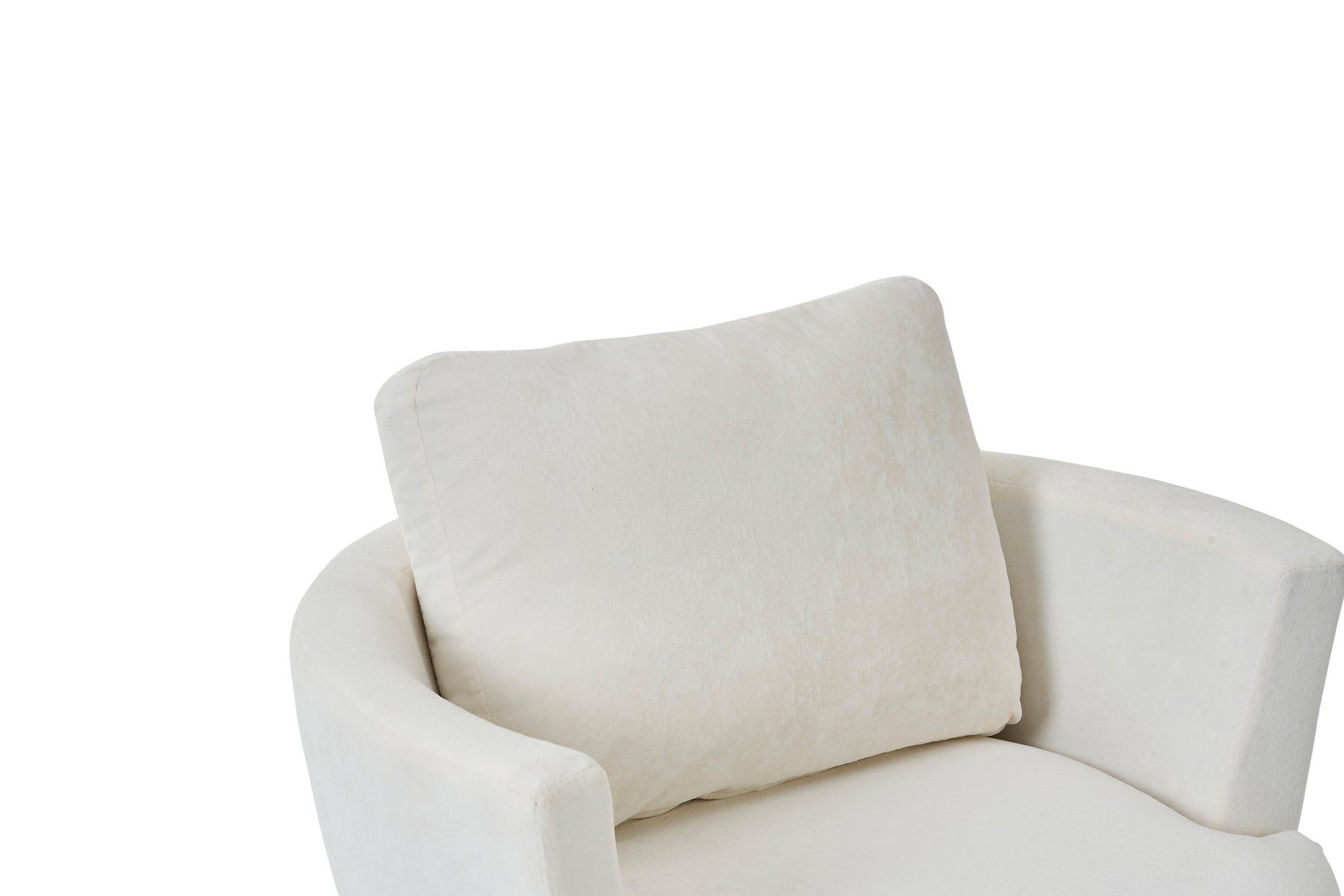 Velvet Swivel Barrel Chair, Swivel Accent Chairs Armchair For Living Room, Reading Chairs For Bedroom Comfy, Round Barrel Chairs With Gold Stainless Steel Base Beige Beige Primary Living Space Modern Velvet
