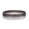 Diamond Shape Bathroom Crystal Glass Vessel Sink, Bathroom Countertop Basin Transparent Gradient Black Grey Grey White Modern Glass