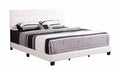 Caldwell G1305 Kb Up King Bedwhite Box Spring Required King White Foam Faux Leather Pu