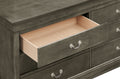 Louisphillipe G02105 D Dressergray Gray 5 Drawers & Above Partice Board Mdf Pine Wood