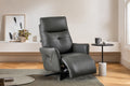 Recliner Chair With Dual Motoreuro Contemporary Designadjustable Headrest, 360 Swivel Usb Charge Port, Living Style Dark Brown Soft Foam Bonded Leather