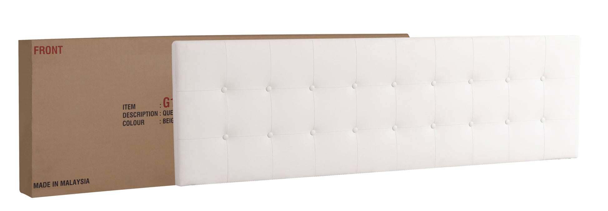 Caldwell G1305 Kb Up King Bedwhite Box Spring Required King White Foam Faux Leather Pu