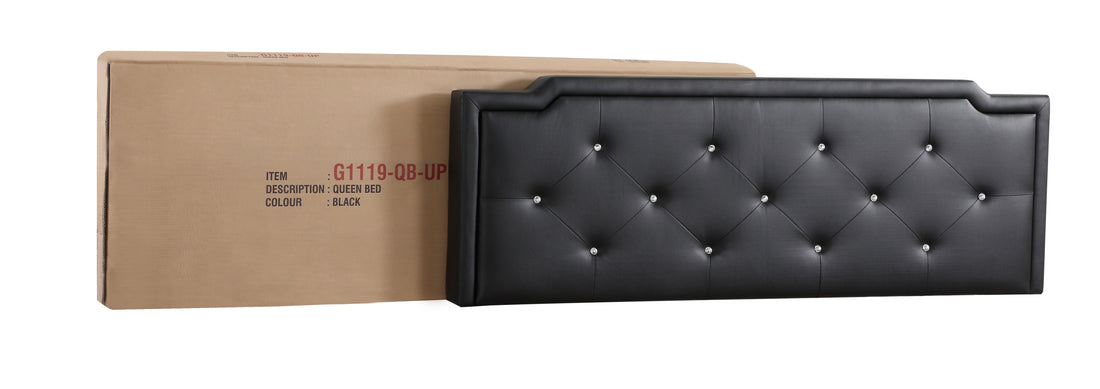 Deb G1119 Kb Up King Bed All In One Boxblack Black Foam Pu