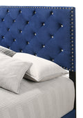 Suffolk G1405 Fb Up Full Bednavy Blue Navy Blue Foam Velvet