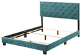 Suffolk G1404 Fb Up Full Bedgreen Green Foam Velvet