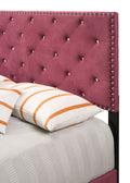 Suffolk G1403 Kb Up King Bedcherry Cherry Foam Velvet