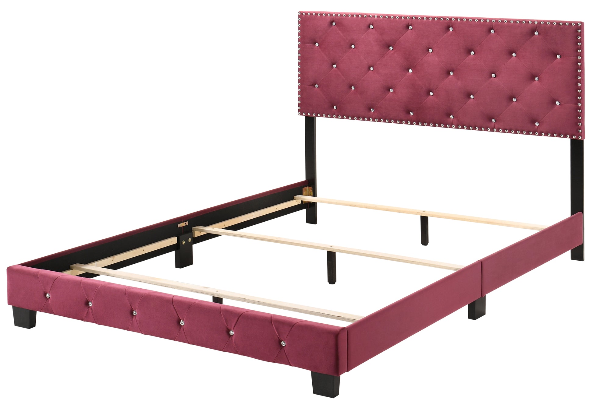 Suffolk G1403 Kb Up King Bedcherry Cherry Foam Velvet