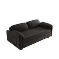 54 Inch Velvet Sofa Sofa Bed Dual Purpose Living Room Retractable Bed Black Sofa Black Velvet