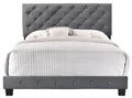 Suffolk G1401 Kb Up King Bedgray Gray Foam Velvet