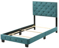 Suffolk G1404 Tb Up Twin Bedgreen Green Foam Velvet