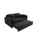 54 Inch Velvet Sofa Sofa Bed Dual Purpose Living Room Retractable Bed Black Sofa Black Velvet